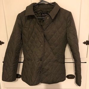 Olive green quilted jacket